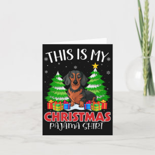 Das ist mein Weihnachts-Pajama-Dackel-Hund Xmas Pj Karte
