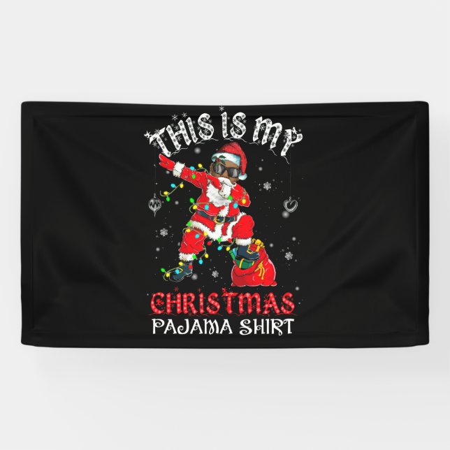 Das ist mein Weihnachts-Pajama, der Afrikanischer  Banner (Horizontal)