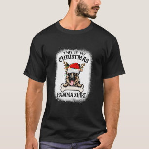 Das ist mein Weihnachts-Pajama-Deutscher Schäferhu T-Shirt