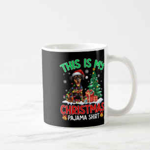 Das ist mein Weihnachts Pajama Doberman Dog Lover  Kaffeetasse