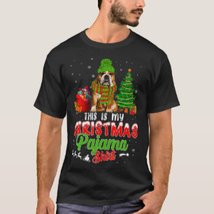 Das ist mein Weihnachts Pajama English Bulldog Hun T-Shirt
