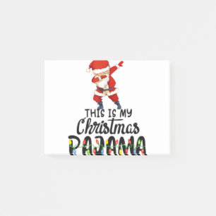 Das ist mein Weihnachts-Pajama Funny Dabbing Santa Post-it Klebezettel