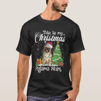 Das ist mein Weihnachts Pajama Funny Mops Dog Love T-Shirt