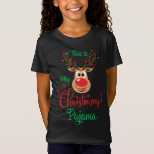 Das ist mein Weihnachts-Pajama-Funny-Rentier T-Shirt