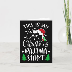 Das ist mein Weihnachts Pajama Funny Video Game Ch Karte
