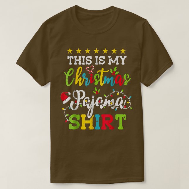 Das ist mein Weihnachts Pajama Funny Weihnachten L T-Shirt (Design vorne)