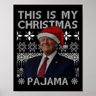 Das ist mein Weihnachts Pajama Funny Xmas Match Tr Poster