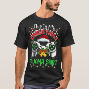 Das ist mein Weihnachts-Pajama-Gamer-Video-Gameboy T-Shirt