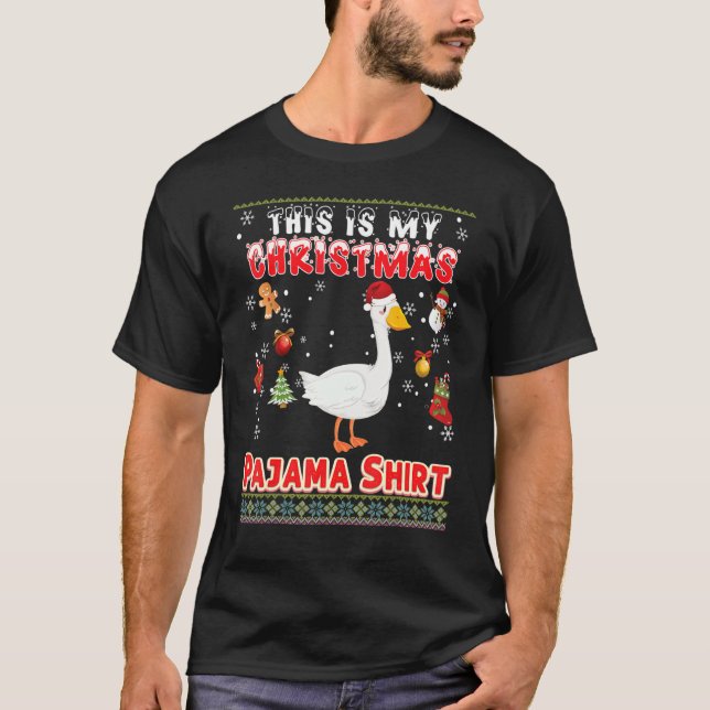 Das ist mein Weihnachts-Pajama-Gänse, der mich häs T-Shirt (Vorderseite)