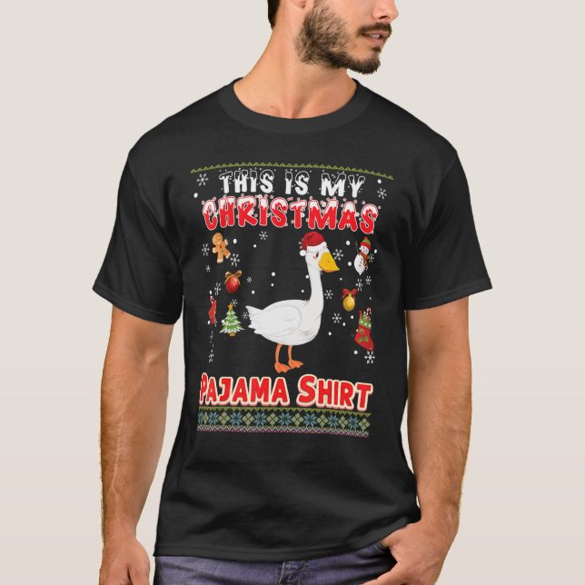 Das ist mein Weihnachts-Pajama-Gänse, der mich häs T-Shirt (Vorderseite)