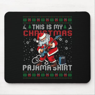 Das ist mein Weihnachts-Pajama-Gitarre zu Weihnach Mousepad
