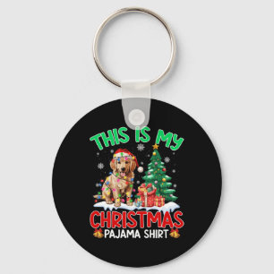 Das ist mein Weihnachts Pajama Golden Retriever Do Schlüsselanhänger