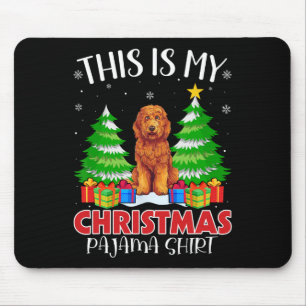 Das ist mein Weihnachts Pajama Goldendoodle Dog Xm Mousepad