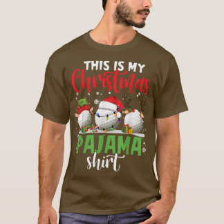 Das ist mein Weihnachts-Pajama-Golf-Rentier Santa T-Shirt