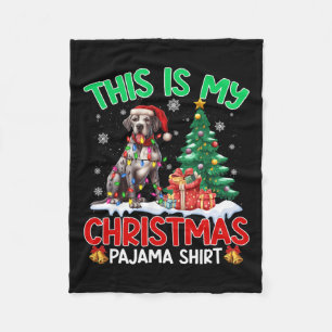 Das ist mein Weihnachts Pajama Great Dane Dovers L Fleecedecke