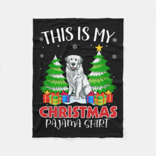 Das ist mein Weihnachts Pajama Große Pyrenäen Dog Fleecedecke