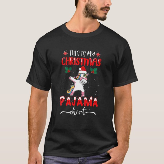 Das ist mein Weihnachts-Pajama-Hörnchen T-Shirt (Vorderseite)