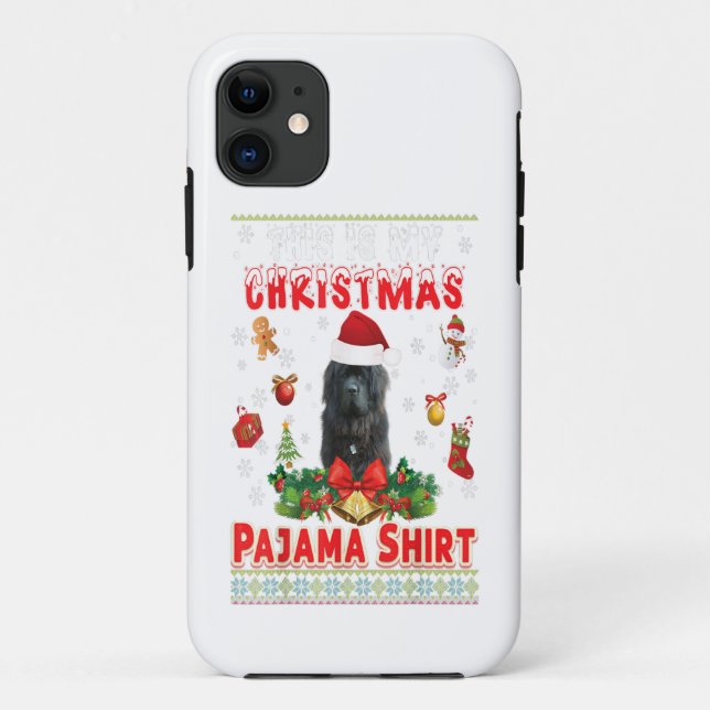 Das ist mein Weihnachts-Pajama | Hund von Neufundl Case-Mate iPhone Hülle (Rückseite)