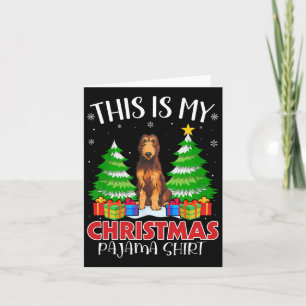 Das ist mein Weihnachts Pajama Irish Wolfhound Dog Karte