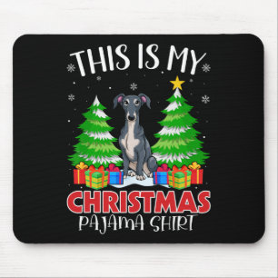 Das ist mein Weihnachts Pajama Italienischer Windh Mousepad
