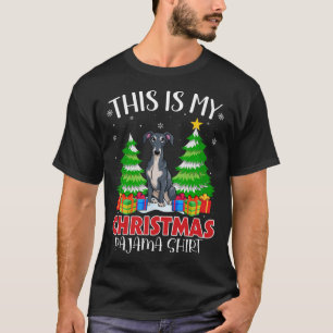 Das ist mein Weihnachts Pajama Italienischer Windh T-Shirt
