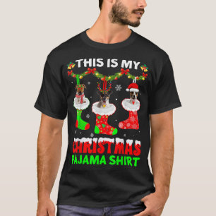 Das ist mein Weihnachts-Pajama-Jack Russell Terrie T-Shirt