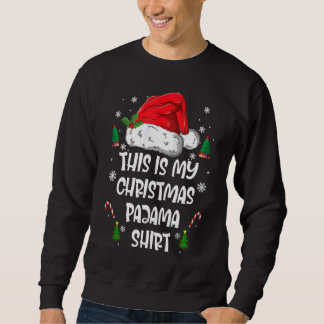 Das ist mein Weihnachts-Pajama-Karierter Hut Sweatshirt