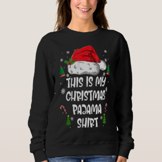 Das ist mein Weihnachts-Pajama-Karierter Hut Sweatshirt