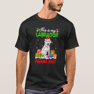 Das ist mein Weihnachts-Pajama-Labrador-Hund T-Shirt