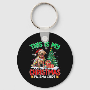 Das ist mein Weihnachts-Pajama Labrador Retriever Schlüsselanhänger