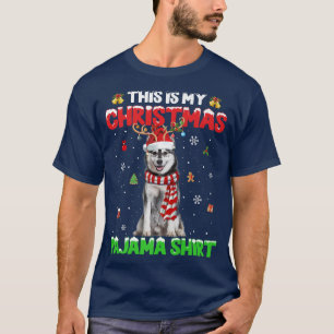 Das ist mein Weihnachts-Pajama-Lights Sibirier Hus T-Shirt