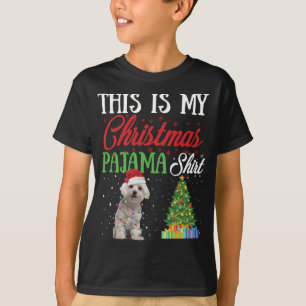 Das ist mein Weihnachts-Pajama-Malteser Lover-Dog- T-Shirt