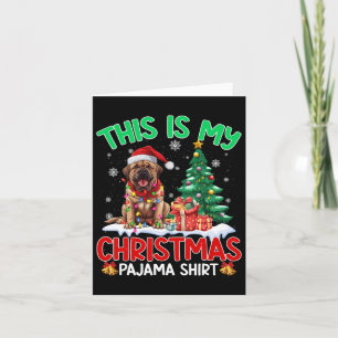 Das ist mein Weihnachts Pajama Mastiff Dog Lovers  Karte