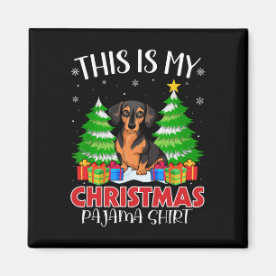 Das ist mein Weihnachts Pajama Miniature Pinscher  Magnet