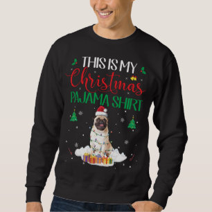 Das ist mein Weihnachts-Pajama-Mops Lover Dog-Gesc Sweatshirt