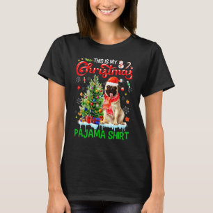 Das ist mein Weihnachts-Pajama-Mops Scarf Weihnach T-Shirt