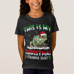 Das ist mein Weihnachts-Pajama Niedliche Froschtie T-Shirt