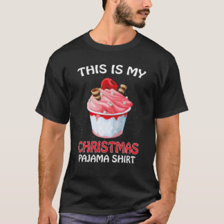 Das ist mein Weihnachts Pajama Santa Ice Creme Fun T-Shirt