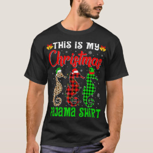 Das ist mein Weihnachts-Pajama-Seepferd Lover Sant T-Shirt
