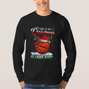 Das ist mein Weihnachts-Pajama-Shirt Basketball T-Shirt
