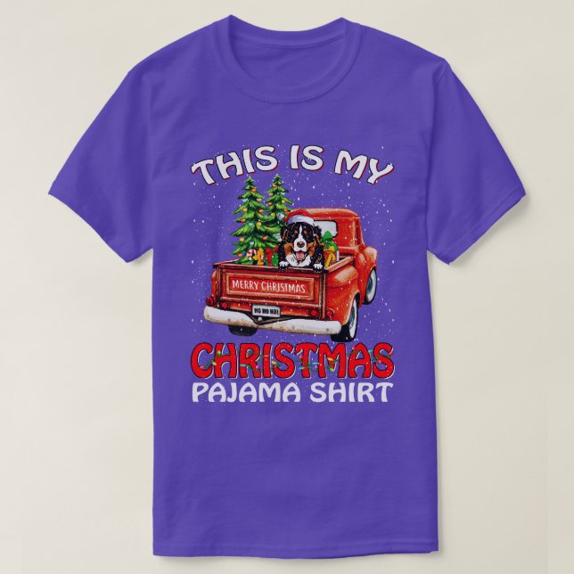 Das ist mein Weihnachts-Pajama-Shirt Bernese Mount T-Shirt (Design vorne)
