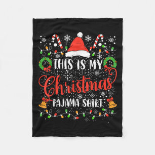Das ist mein Weihnachts-Pajama-Shirt, das witzig p Fleecedecke
