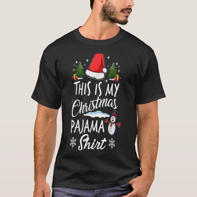 Das ist mein Weihnachts-Pajama-Shirt, das zur Fami T-Shirt (Vorderseite)