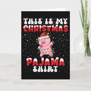 Das ist mein Weihnachts-Pajama-Shirt Funny Dabbing Karte