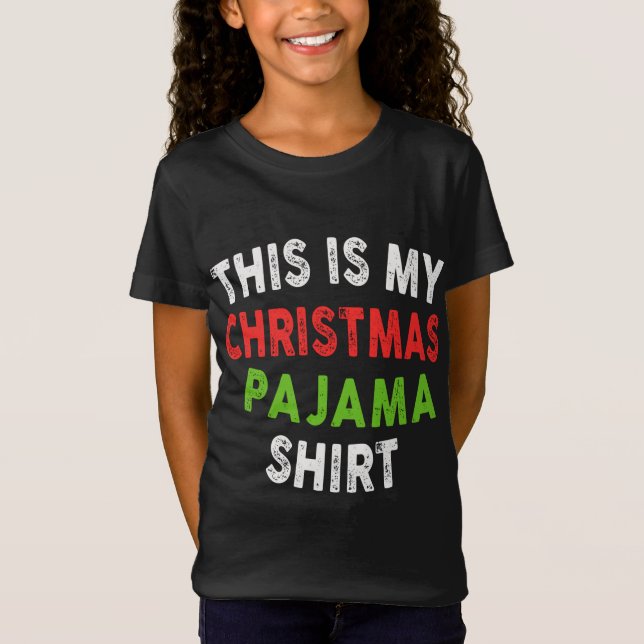 Das ist mein Weihnachts-Pajama-Shirt Funny T-Shirt (Vorderseite)
