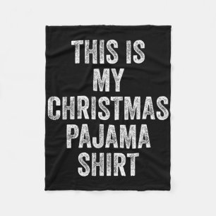 Das ist mein Weihnachts Pajama Shirt Funny Xmas Pj Fleecedecke