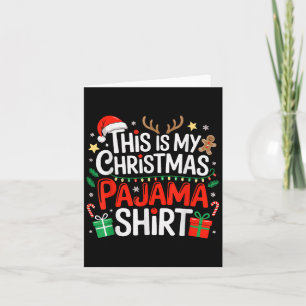 Das ist mein Weihnachts Pajama Shirt Funny Xmas Pj Karte