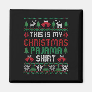 Das ist mein Weihnachts Pajama Shirt Funny Xmas Pj Magnet