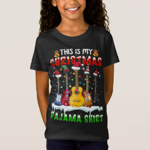 Das ist mein Weihnachts-Pajama-Shirt-Gitarre T-Shirt