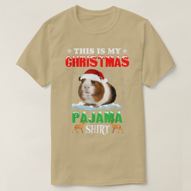 Das ist mein Weihnachts-Pajama-Shirt-Guinea Pig Ch T-Shirt (Design vorne)